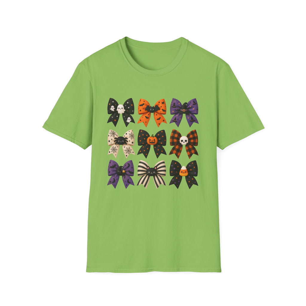 Halloween Bow Graphic T-Shirt — Cute Spooky Bows & Icons