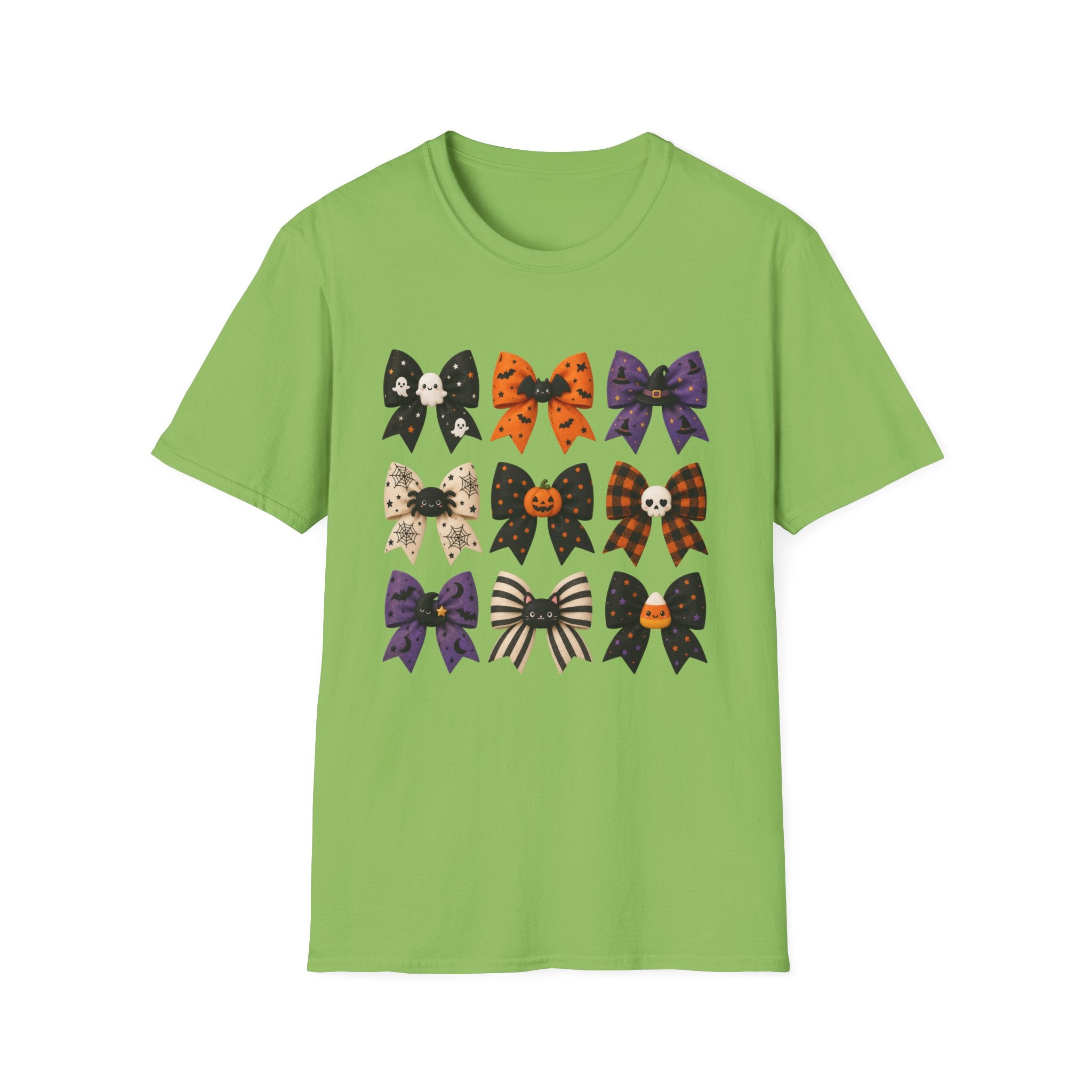 Halloween Bow Graphic T-Shirt — Cute Spooky Bows & Icons