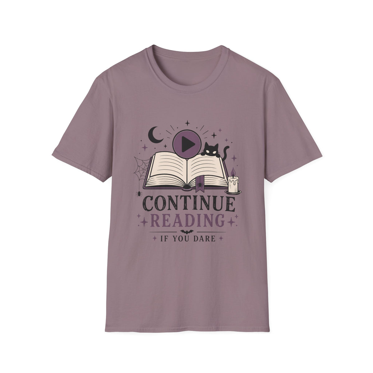 Continue Reading T-Shirt — 'Continue Reading If You Dare' Spooky Book Lover Tee
