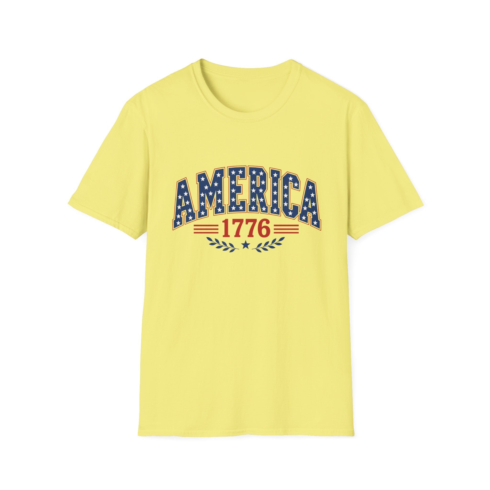 America 1776 Patriotic Tee, USA Heritage Shirt, Red White Blue Graphic Top, Classic American Pride OutfitT-Shirt