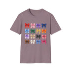 Bow Pattern T-Shirt — Colorful Ribbon Graphic Tee