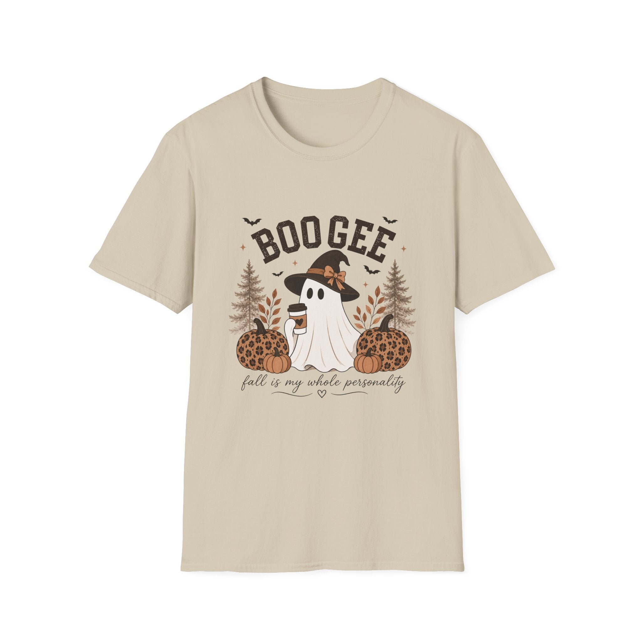 BooGee Halloween Ghost T-Shirt — Cute Witch Hat Fall Tee for Spooky Season