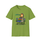 Literacy Level-Up T-Shirt — "Leveling Up My Literacy" Book Gamer Tee