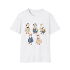Cute Whimsical Vintage Goose Family T-Shirt