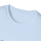 Stars and Stripes Script T-Shirt, 4th of July, Minimalist Patriotic Tee, Subtle Patriotic Gift, Dainty Script America Independence Day