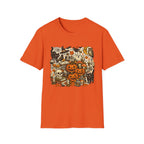 Halloween Vintage Graphic T-Shirt — Pumpkins, Cats & Spooky Night