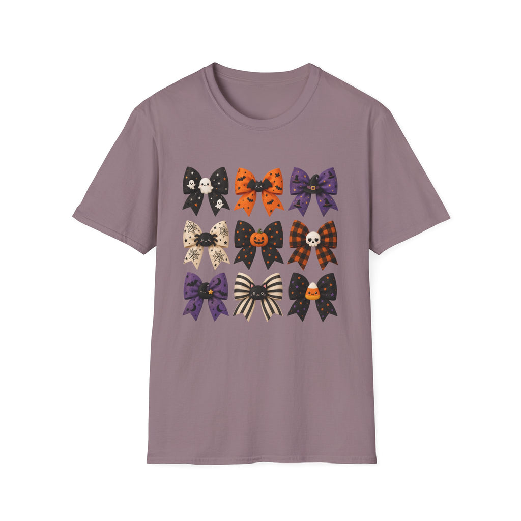 Halloween Bow Graphic T-Shirt — Cute Spooky Bows & Icons