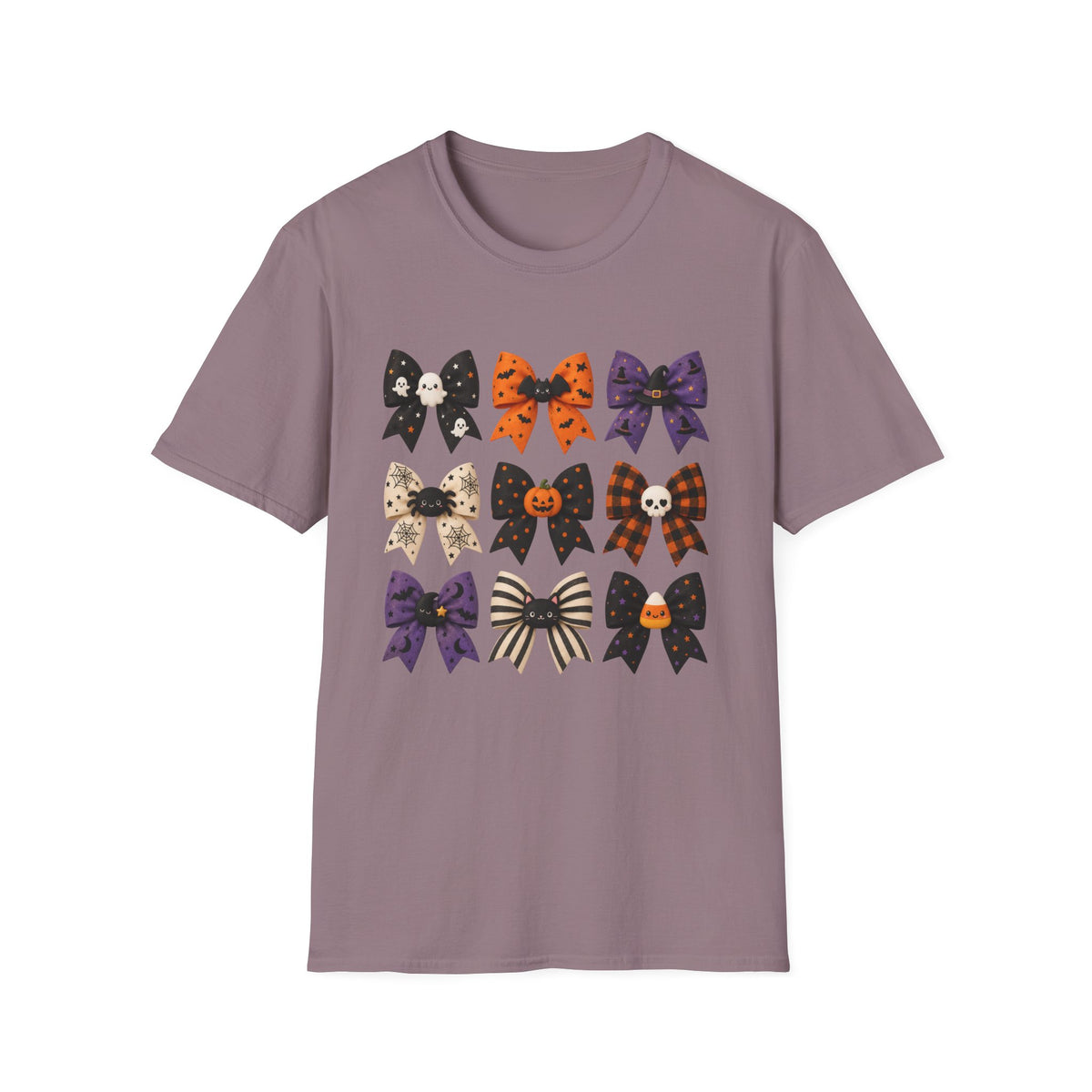 Halloween Bow Graphic T-Shirt — Cute Spooky Bows & Icons