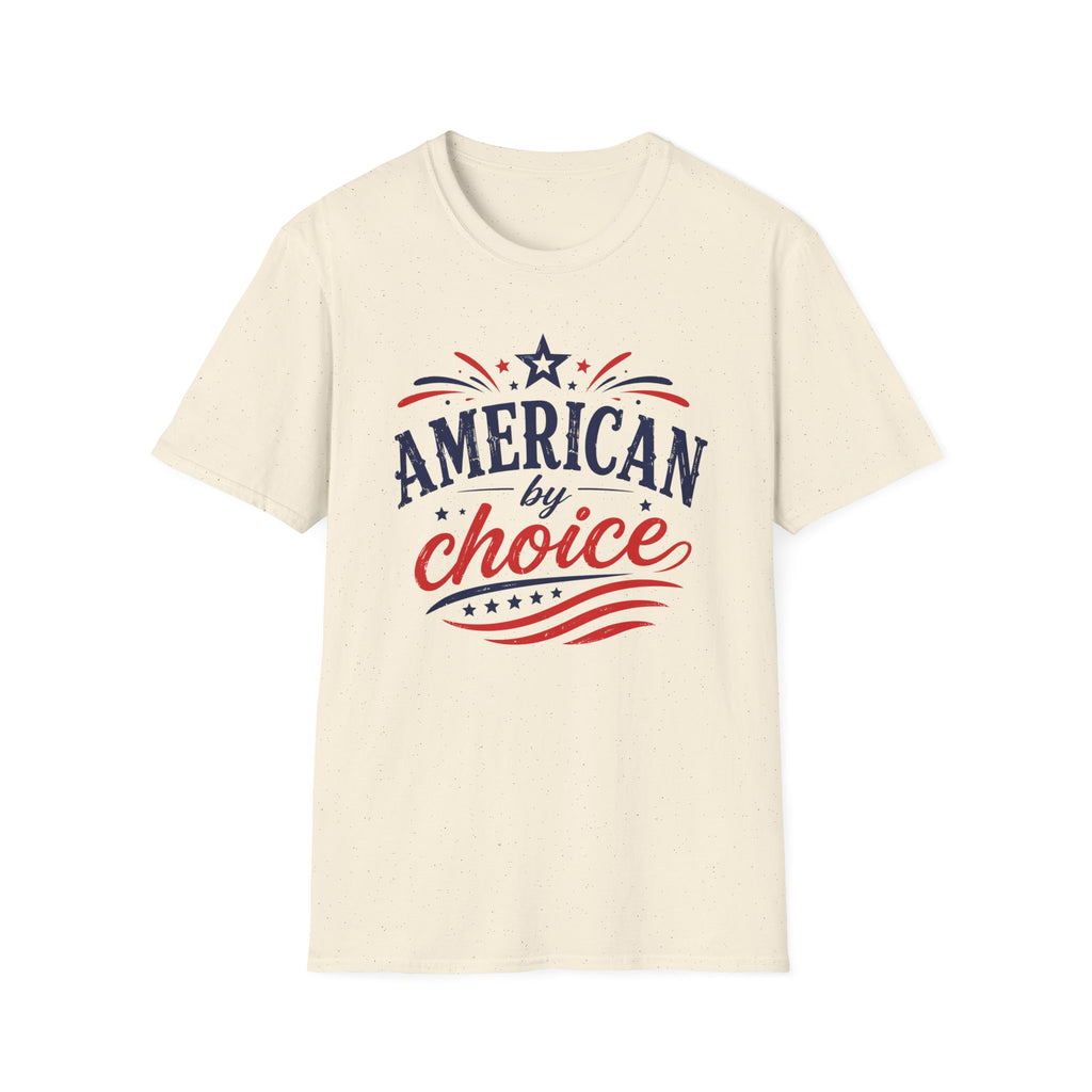 4th of July Patriotic American By Choice Graphic Tee - Citizen Celebration USA T-Shirt