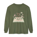 Long Sleeve T-Shirt — “Just One More Chapter” Floral Booklover Design