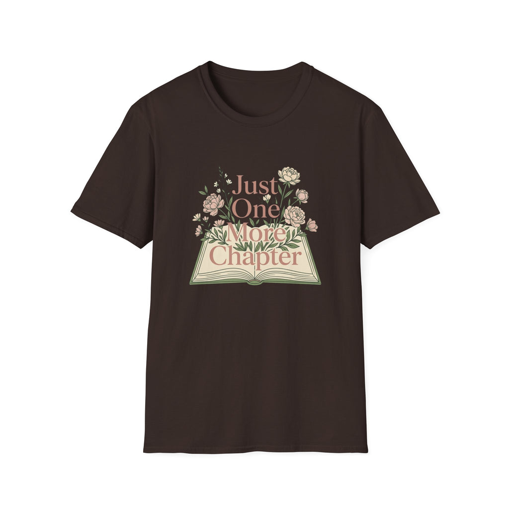 Just One More Chapter T-Shirt — Floral Book Lover Tee