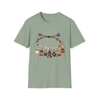 Halloween Charm Bracelet T-Shirt — Cute Howl-ween Puppy Dog & Ghost Graphic Tee