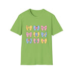 Cute Back-to-School Bow T-Shirt — Pastel School Supplies Graphic Tee