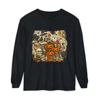 Halloween Vintage Pumpkins, Cats & Spooky Night Long Sleeve T-Shirt