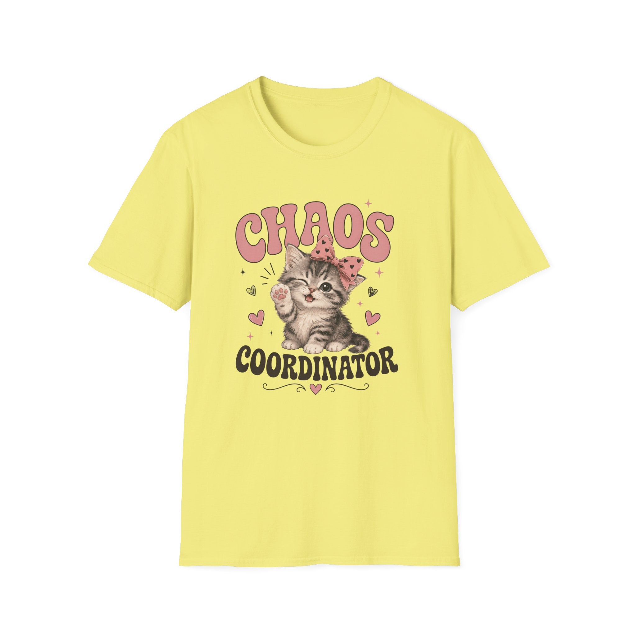 Chaos Coordinator T-Shirt — Cute Kitten Graphic Tee