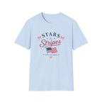 Stars and Stripes 250 Years Tee, USA Anniversary Shirt, Red White Blue Flag Graphic Top, Patriotic American Pride Outfit T-Shirt
