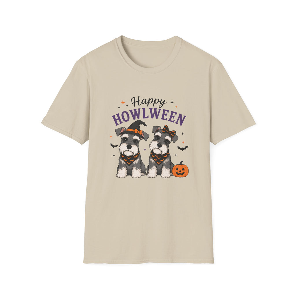Happy Howlween T-Shirt — Halloween Schnauzer Dog Costume Tee
