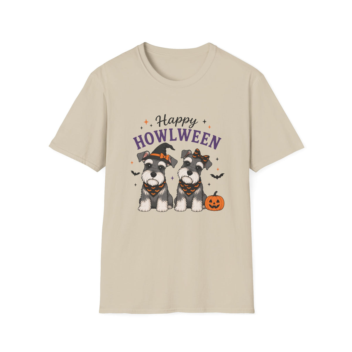 Happy Howlween T-Shirt — Halloween Schnauzer Dog Costume Tee