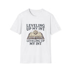 Leveling Up My INT T-Shirt — D20 Dice Gamer RPG Tee