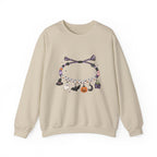 Halloween Spooky Vibes Friendship Bracelet Crewneck Sweatshirt