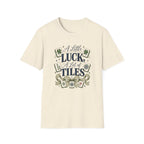 Mahjong T-Shirt — "A Little Luck, A Lot of Tiles" Casual Tee