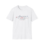 America 250 Years of Freedom Calligraphy Shirt, Elegant Script Patriotic Tee 1776 2026, Sophisticated Anniversary 4th of July T-Shirt, Patriotic