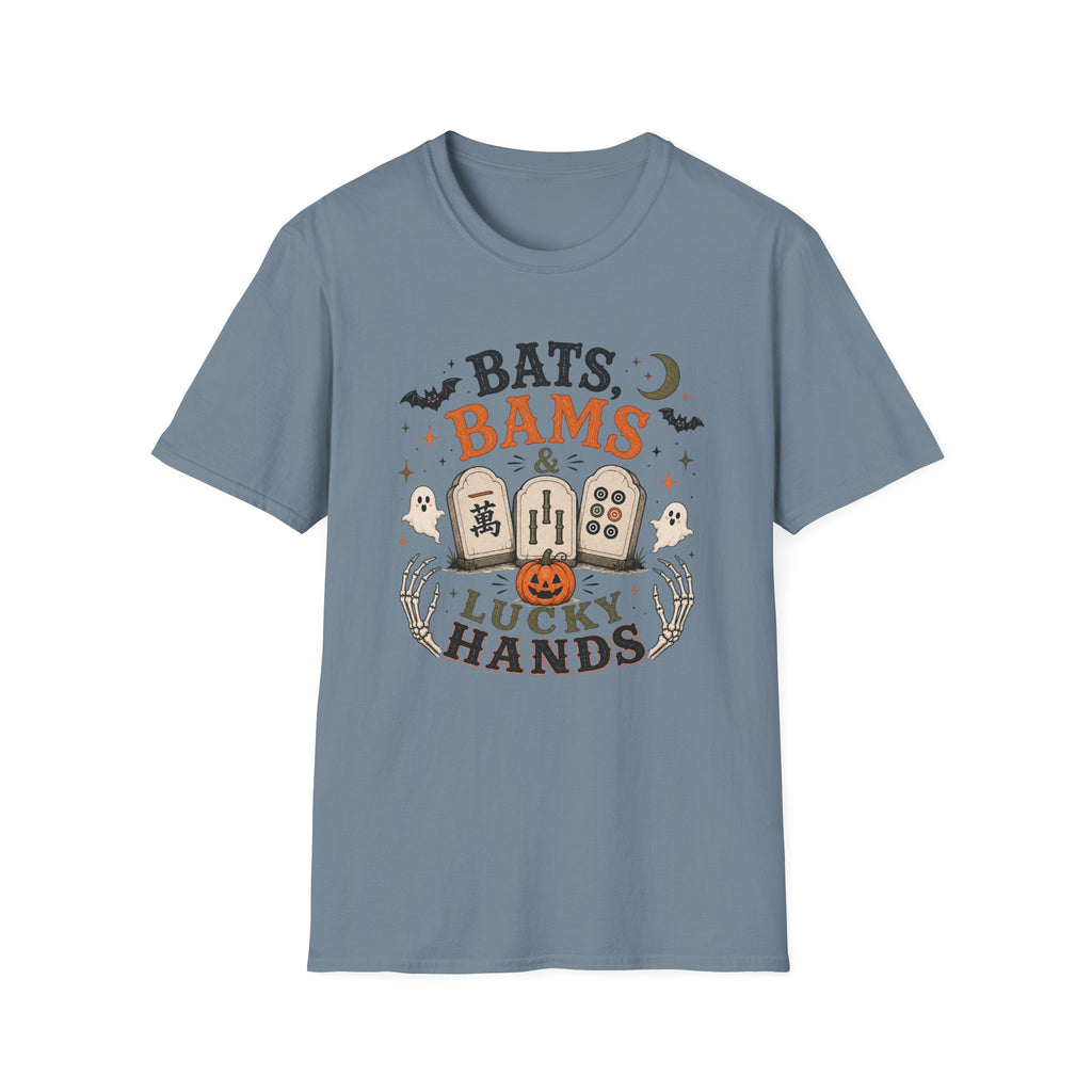 Bats Bams & Lucky Hands Halloween Mahjong T-Shirt