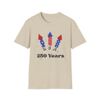 USA Semiquincentennial Firework Tee USA 250 Years Graphic Shirt