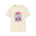 Patriotic Uncles Crew Graphic Tee - 4th of July Red White and Blue Uncle Fireworks cle T-Shirt