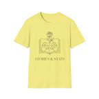 T-Shirt — "Stories & Saves" Gamer Book Graphic Tee