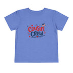 Cousin Crew Patriotic T-Shirt, Fourth of July Matching Family Tee, Retro Americana Graphic Shirt, Summer BBQ Outfit, Fireworks Celebration Apparel Toddler Short Sleeve Tee