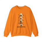 "Books Before Boos" Cute Halloween Ghost Stack Crewneck Sweatshirt