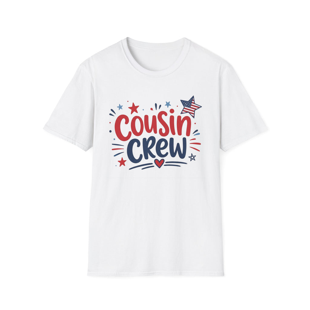 Patriotic Cousin Crew T-Shirt | American Flag Star Graphic Tee, Fourth Of July Family Matching Holiday Top
