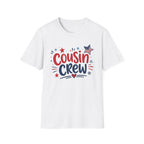 Patriotic Cousin Crew T-Shirt | American Flag Star Graphic Tee, Fourth Of July Family Matching Holiday Top