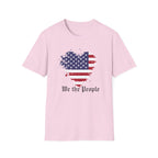 We the People T-Shirt, Distressed Splatter American Flag Tee, Patriotic Constitution Shirt, 4th of July USA Gift, Grunge Flag Shirt
