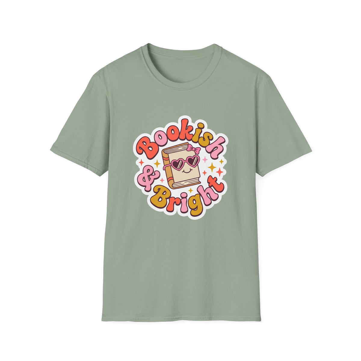 Bookish & Bright T-Shirt — Cute Retro Reading Graphic Tee