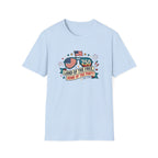 Land of the Free Home of the Party Tee, USA 250 Sunglasses Shirt, Red White Blue Celebration Graphic Top, Patriotic Fourth of July Outfit T-Shirt