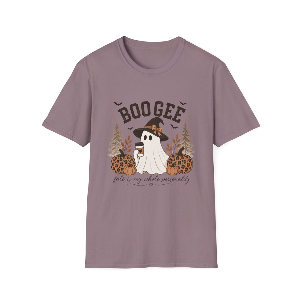 BooGee Halloween Ghost T-Shirt — Cute Witch Hat Fall Tee for Spooky Season