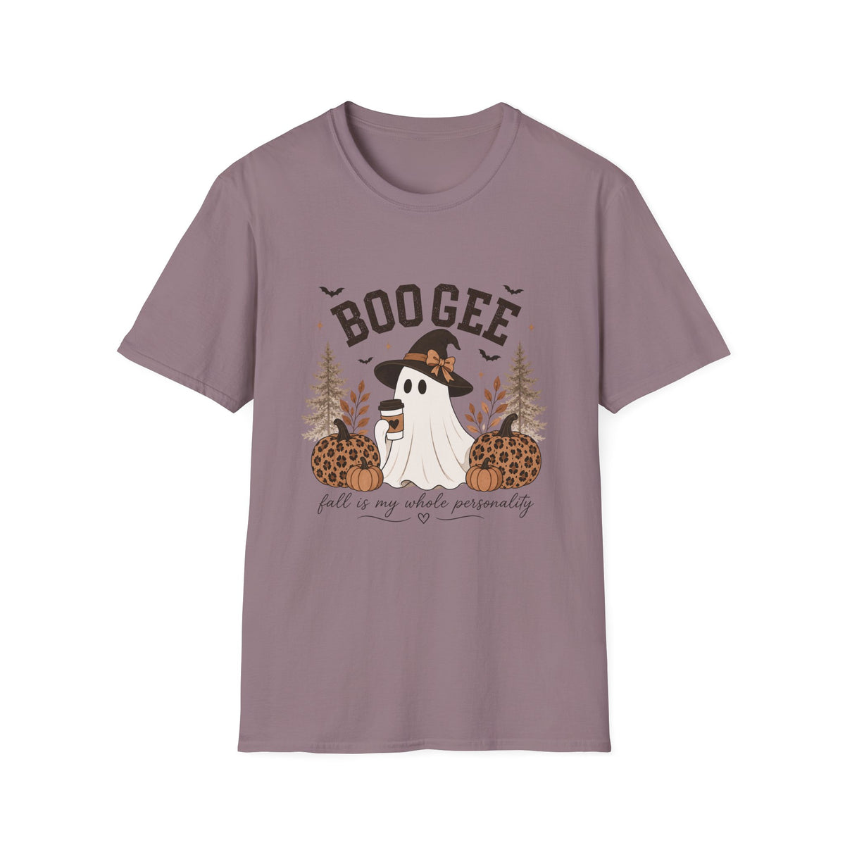 BooGee Halloween Ghost T-Shirt — Cute Witch Hat Fall Tee for Spooky Season