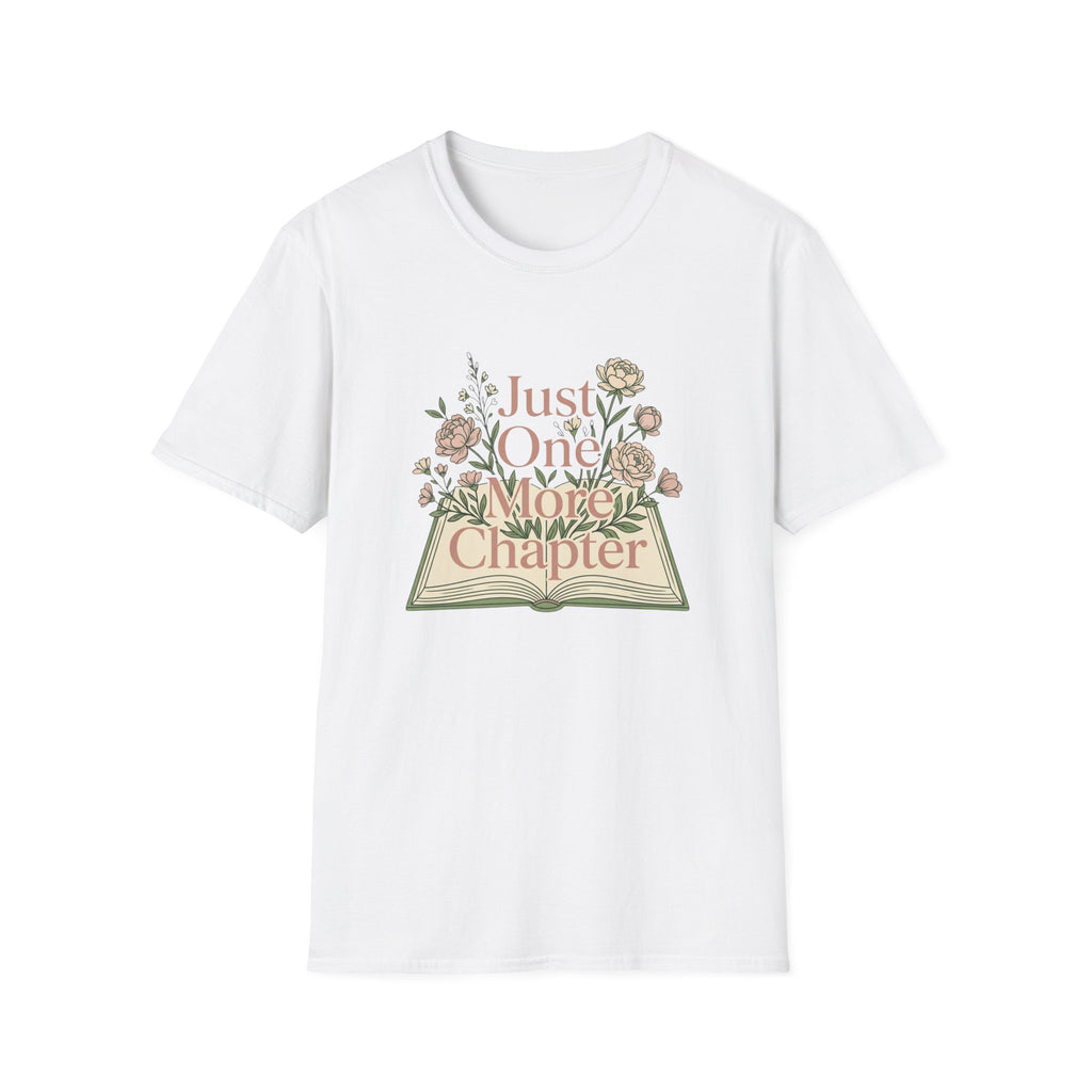 Just One More Chapter T-Shirt — Floral Book Lover Tee