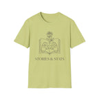 T-Shirt — "Stories & Saves" Gamer Book Graphic Tee