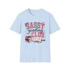 Sassy Reading Club T-Shirt — Playful Pink Book Lover Tee