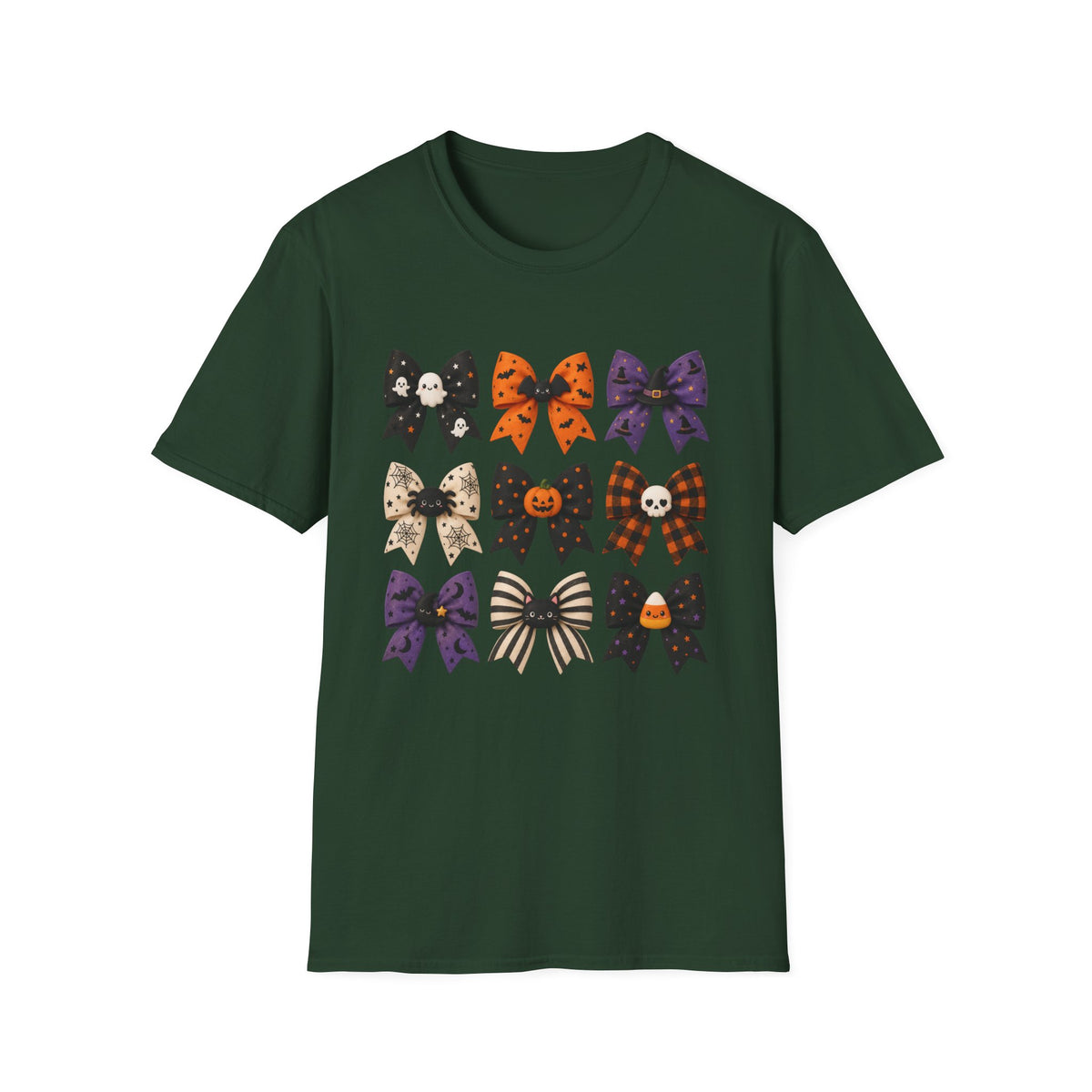 Halloween Bow Graphic T-Shirt — Cute Spooky Bows & Icons