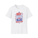 Patriotic Uncles Crew Graphic Tee - 4th of July Red White and Blue Uncle Fireworks cle T-Shirt