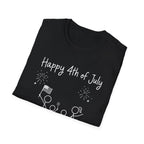 Happy 4th of July, Stick Figure Family T-Shirt, 250th Anniversary Tee, 1776 2026, America 250 Years, Gift, Independence Day