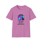 Gaming T-Shirt — Read. Play. Repeat. Retro Controller Graphic
