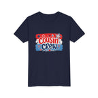 Cousin Crew Patriotic Tee, Red White Blue USA Shir t, Fun Family Celebration Graphic Top, Fourth of July OutfitYouth Short Sleeve Tee