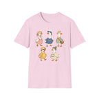 Cute Vintage Farm Ducks Graphic T-Shirt — Whimsical "Honk" Goose Family Tee