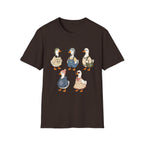 Cute Whimsical Vintage Goose Family T-Shirt