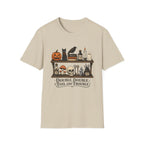 Halloween Potion Shelf T‑Shirt — "Double, Double, Toil and Trouble"
